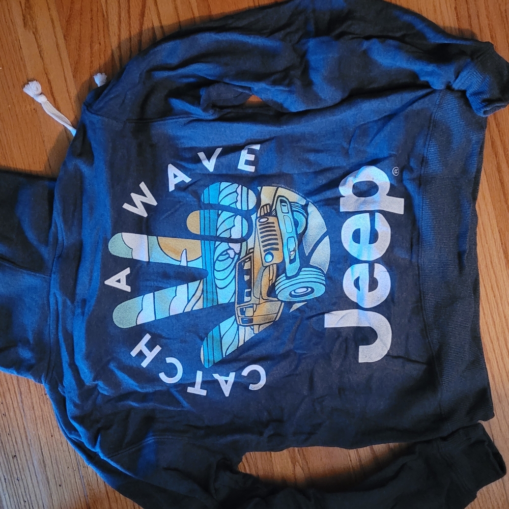 Jeep Blue Sweatshirt with White Accents